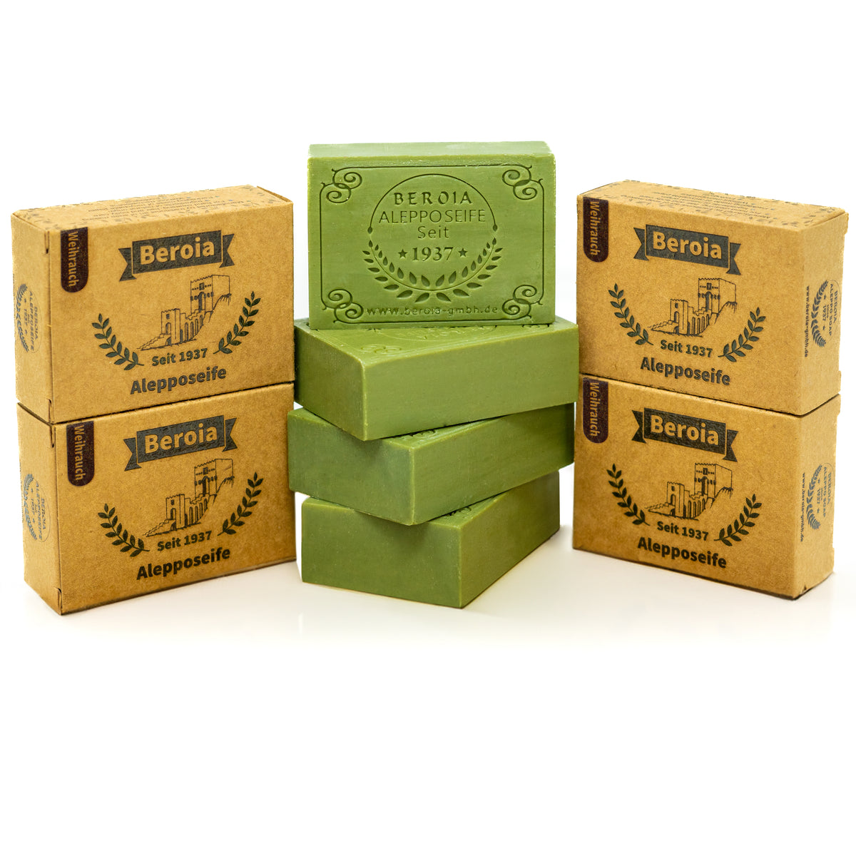 4er-Pack Alepposeife mit Weihrauch