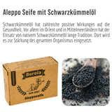 4er-Pack Aleppo Seife mit Schwarzkümmelöl